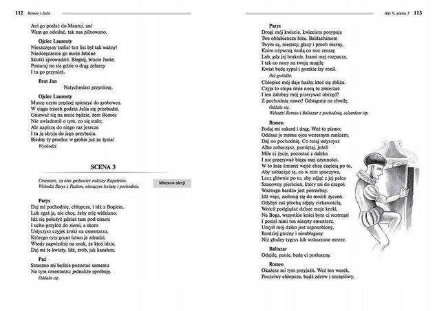 Fragment tekstu Romeo i Julii