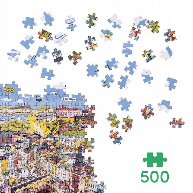 Puzzle 500 Układanka PuzzLove Miasto KRAKÓW Rynek Obraz Widok 9+ CzuCzu_4