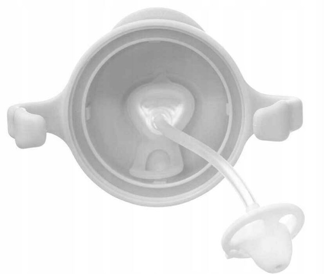 Kubek Niekapek Z Obciążoną Słomką Szary 6M+ 240 ml B.Box_5