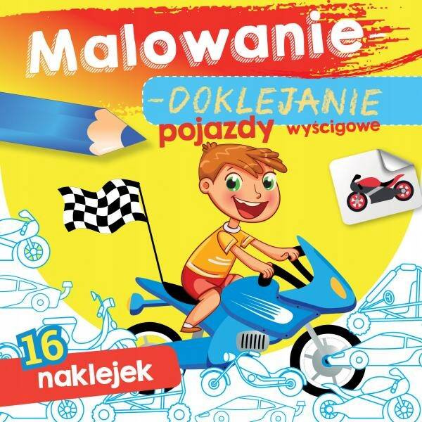 18x MALOWANIE Doklejanie ZESTAW Kolorowanka PIESKI KOTKI POJAZDY 3+ Skrzat_12