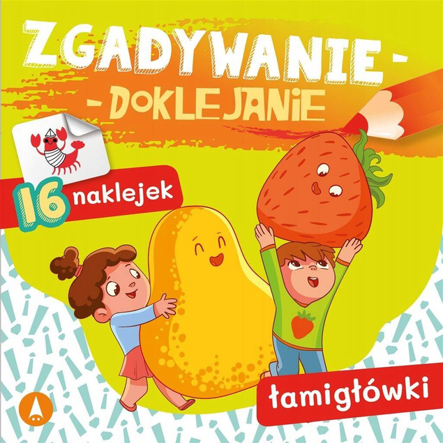 Zgadywanie Doklejanie Łamigłówki Słowno-Obrazkowe 16 Naklejek 5+ Skrzat_1