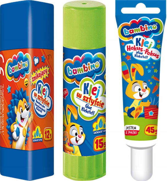 Wyprawka Szkolna Zestaw Plastyczny Klej Blok Gumka Plastelina XXL Bambino_5