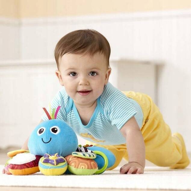 Sensoryczna zabawka dla niemowląt Zawieszka ośmiorniczka edukacyjna 6 m +_4