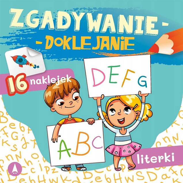 Zgadywanie Doklejanie Literki 16 Naklejek Sabina Grabias 5+ Skrzat_1