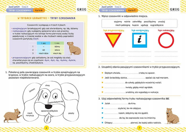 ZESTAW Kart Pracy Do Klasy 5 Język Angielski Polski Matematyka Greg_6