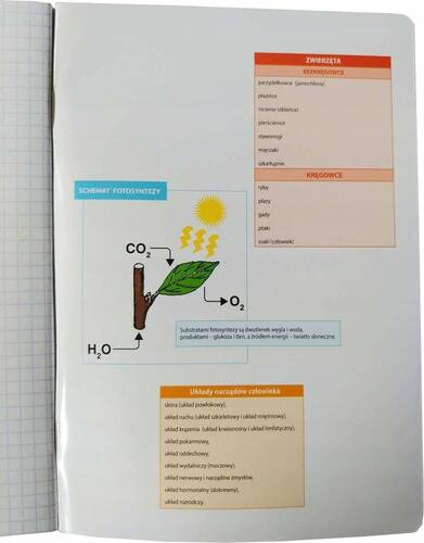Zeszyt Szkolny Ze Ściągą BIOLOGIA PRZYRODA A5 60k W Kratkę Unipap_3