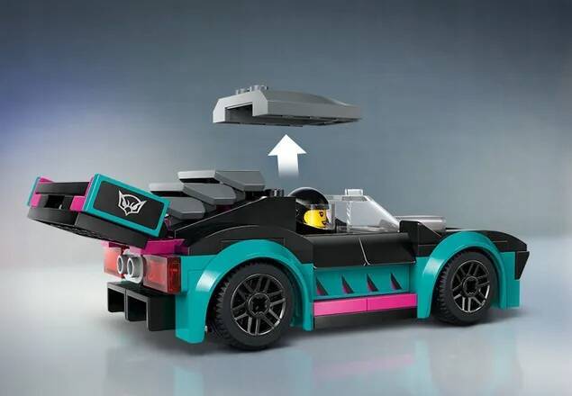LEGO City Samochód Wyścigowy i Laweta 328el. 6+ 60406_3