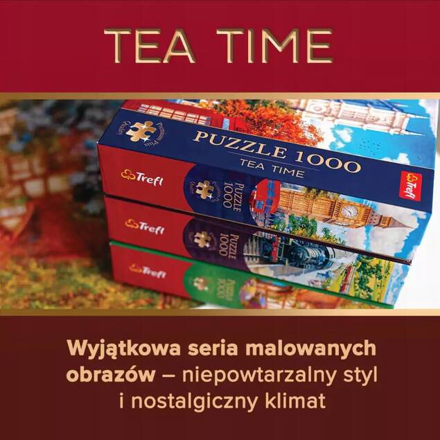 Puzzle 1000 Układanka KOTEK Kotki Kwiatki Miś Kawa Słodycze 12+ Trefl_2