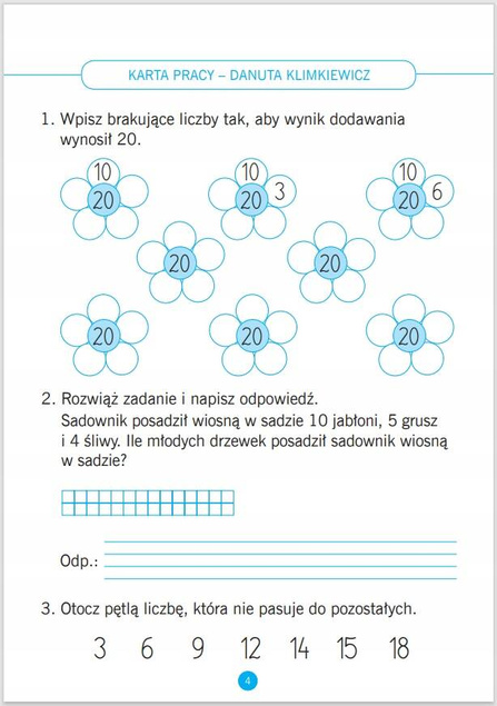 Matematyka Klasa 2 Karty Pracy Do Ćwiczeń W Domu i W Szkole 6+ Skrzat_5