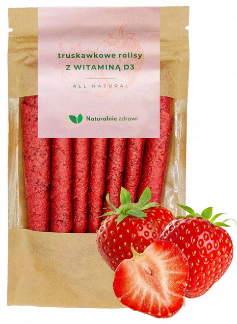 6x Witaminowe Rollsy OWOCOWE WARZYWNE 6 Smaków 300 g Naturalnie Zdrowi_2