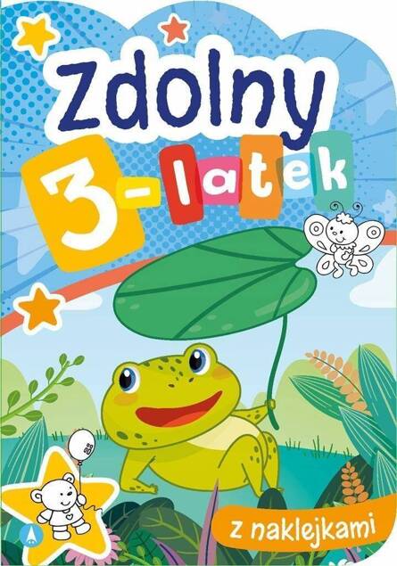 Zdolny 3-Latek Trzylatek Z Naklejkami Zagadki Ćwiczenia 3+ Skrzat_1