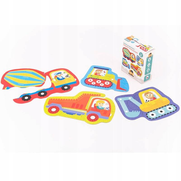 Puzzle Progresywne Pojazdy Na Budowie 22el. 2+ CzuCzu 32178_3