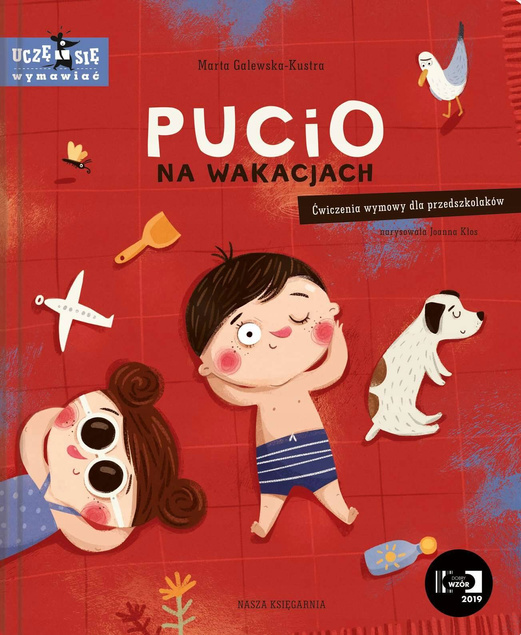 6x Pucio Co robi Pucio? Uczę się mówić Pucio Na Wakacjach Nasza Księgarnia_5