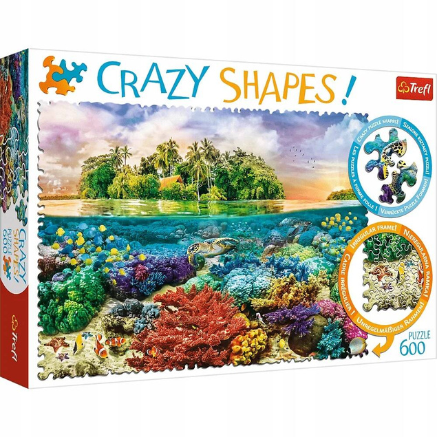 Trefl Puzzle Crazy Shapes 600 Tropikalna wyspa_1