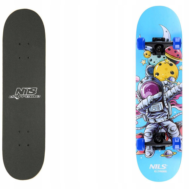 Deskorolka Klasyczna Drewniana Profilowana Skateboard ABEC-7 NILS CR3108SA_2