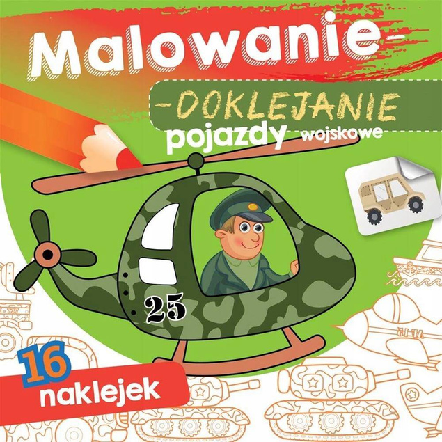 Malowanie Doklejanie Pojazdy Wojskowe 16 Naklejek 3+ Skrzat_1