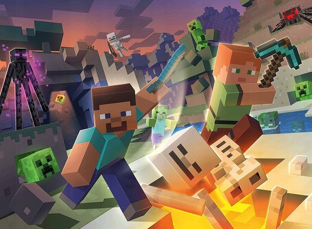 Puzzle XXL Minecraft Monster
