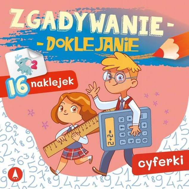 Zgadywanie Doklejanie Cyferki 16 Naklejek Sabina Grabias 5+ Skrzat_1