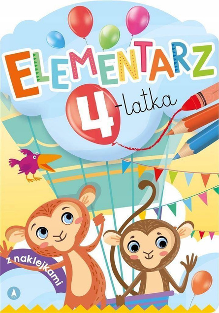 Elementarz 4-Latka Czterolatka Z Naklejkami Zagadki Ćwiczenia 4+ Skrzat_1