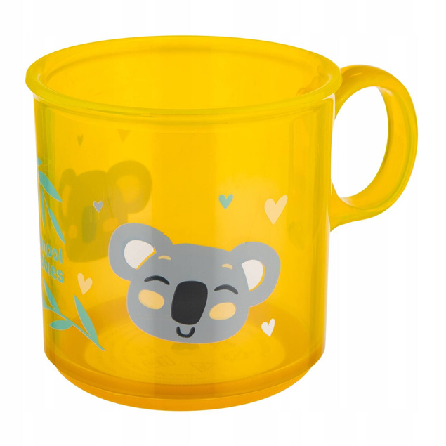 CANPOL Kubeczek Kubek Antypoślizgowy Z Uchem KOALA Żólty 170ml 12M+ 2/100_7