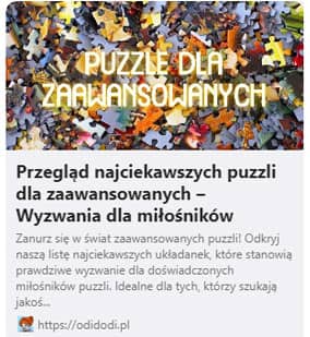 Przegląd najciekawszych puzzli dla zaawansowanych