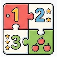 Puzzle z cyframi dla dzieci