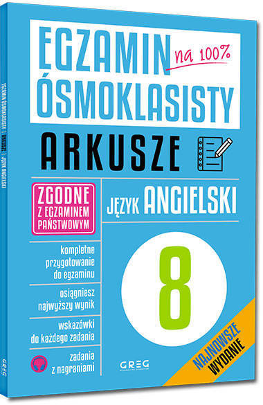 Zestaw | 3x Egzamin Ósmoklasisty Komplet 3w1 ARKUSZE GREG 2024/25 