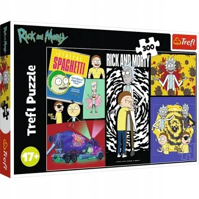 Puzzle Trefl Rick i Morty Dziwne miejsce w galaktyce 300 elementów - Obrazek