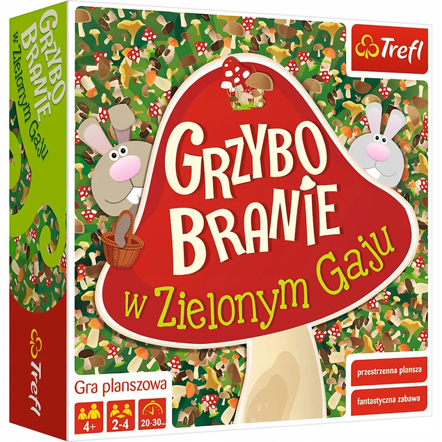GRZYBOBRANIE W ZIELONYM GAJU 3D Gra Planszowa Rodzinna 4+ Trefl 00988