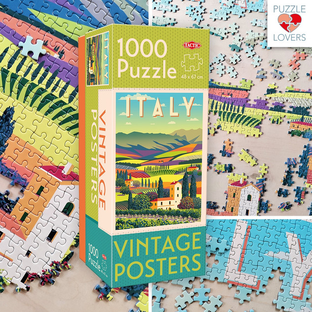 Puzzle Tactic Vintage Włochy Italia 1000 elementów 67x48 cm