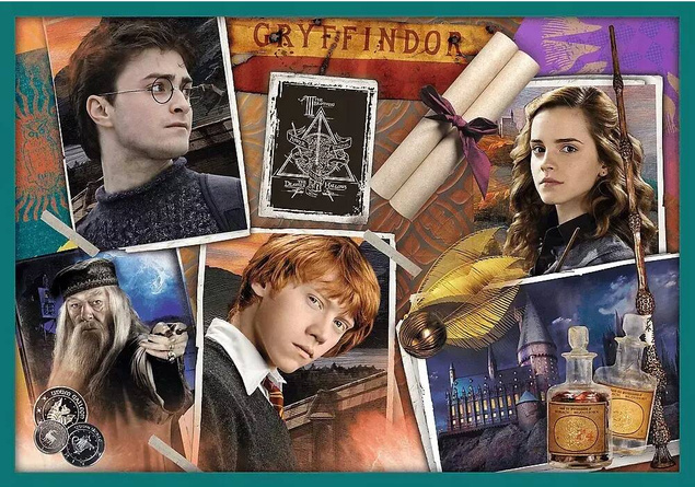 Puzzle 10w1 Układanka HARRY POTTER Hermiona Ron Malfoy 329el 4+ Trefl 90392