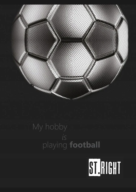 Zeszyt szkolny A5 32 kartki trzylinia dwukolorowa Football