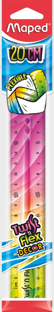 Maped Linijka Twis't Flex decor niełamliwa 20cm 