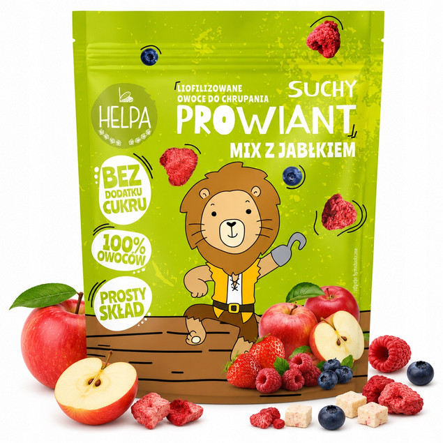 Owoce liofilizowane w kawałkach Helpa Suchy Prowiant 10 g