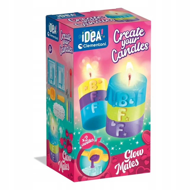 Zestaw Kreatywny Mini Fabryka Świeczek DIY BFF Glow Mates Clementoni 18352