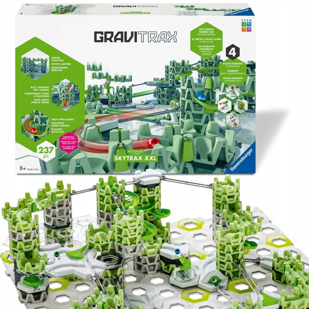 Gra logiczna RAVENSBURGER Gravitrax Zestaw startowy Skytrax XXL 25960 237el