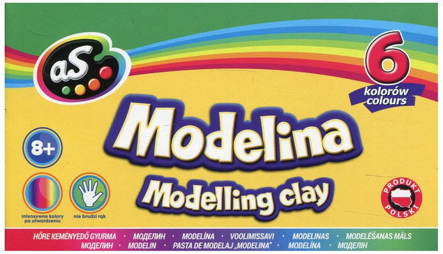 Modelina Intensywne Kolory Dla Dzieci Nie Brudząca 6 Kolorów 8+ Astra