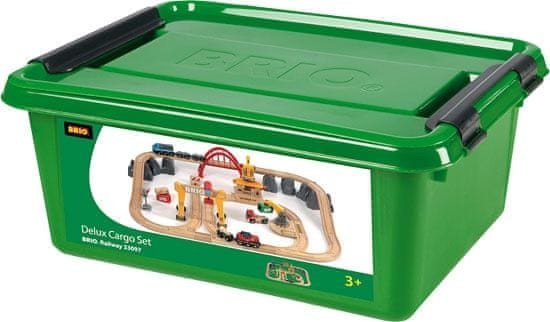 BRIO World 33097 Cargo Railway Deluxe zestaw kolejowy dla dzieci 3+