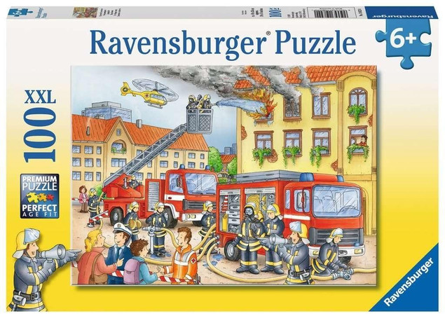 Puzzle Ravensburger 100 elementów XXL Straż Pożarna