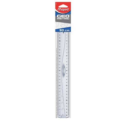 Linijka Dwustronna Szkolna Geometric 30cm Maped