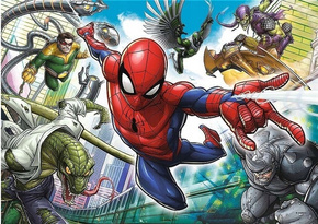 Puzzle 200 Układanka Marvel SPIDERMAN Złoczyńcy Goblin 6+ Trafl 13235