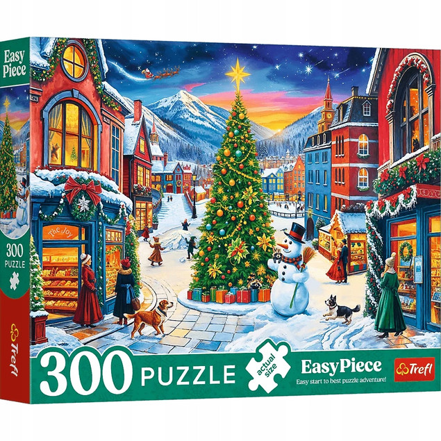 TREFL Puzzle 300 el. EasyPiece Świąteczne Miasteczko 23104