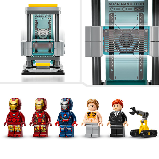 LEGO Marvel 76315 Laboratorium Iron Mana: Zbrojownia