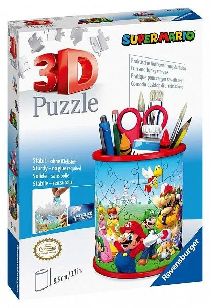 Puzzle 3D Ravensburger Super Mario Przybornik 54 el. bez kleju dla dzieci