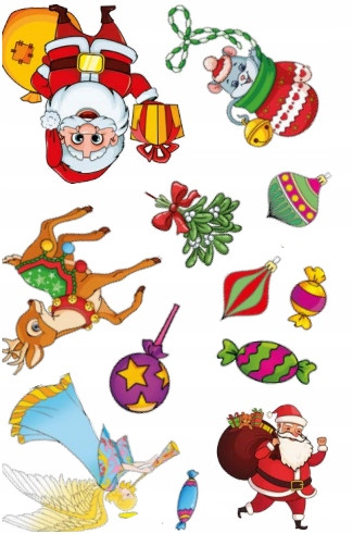 Kolorowanka z tatuażami. Idą święta