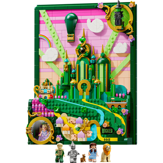 Klocki LEGO Wicked Obraz Emerald City (75685) – 1518 el. Kolekcjonerska Dekoracja