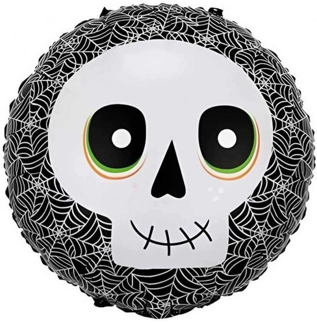 Balon pomarańczowy GoDan czaszka