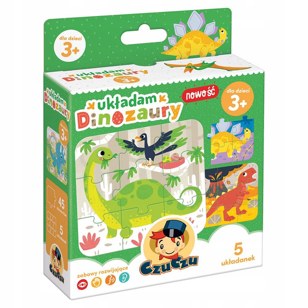 Puzzle Dinozaury 45 el. – CzuCzu