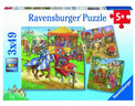 RAVENSBURGER Puzzle 3x49 Rycerze 051502 dla dzieci 5+