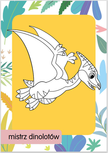 Kolorowanka z tatuażami. Małe dinozaury